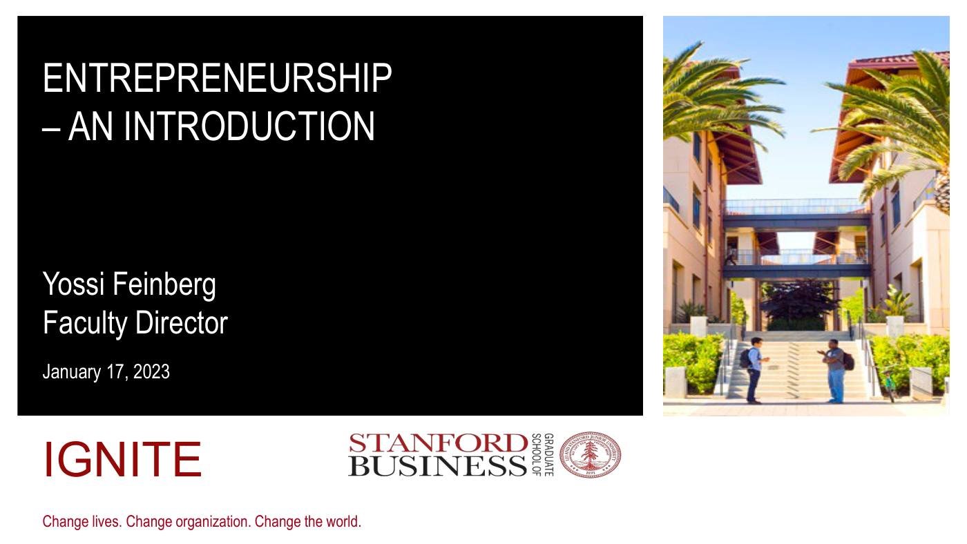 Feinberg - Entrepreneurship Slides, page 1
