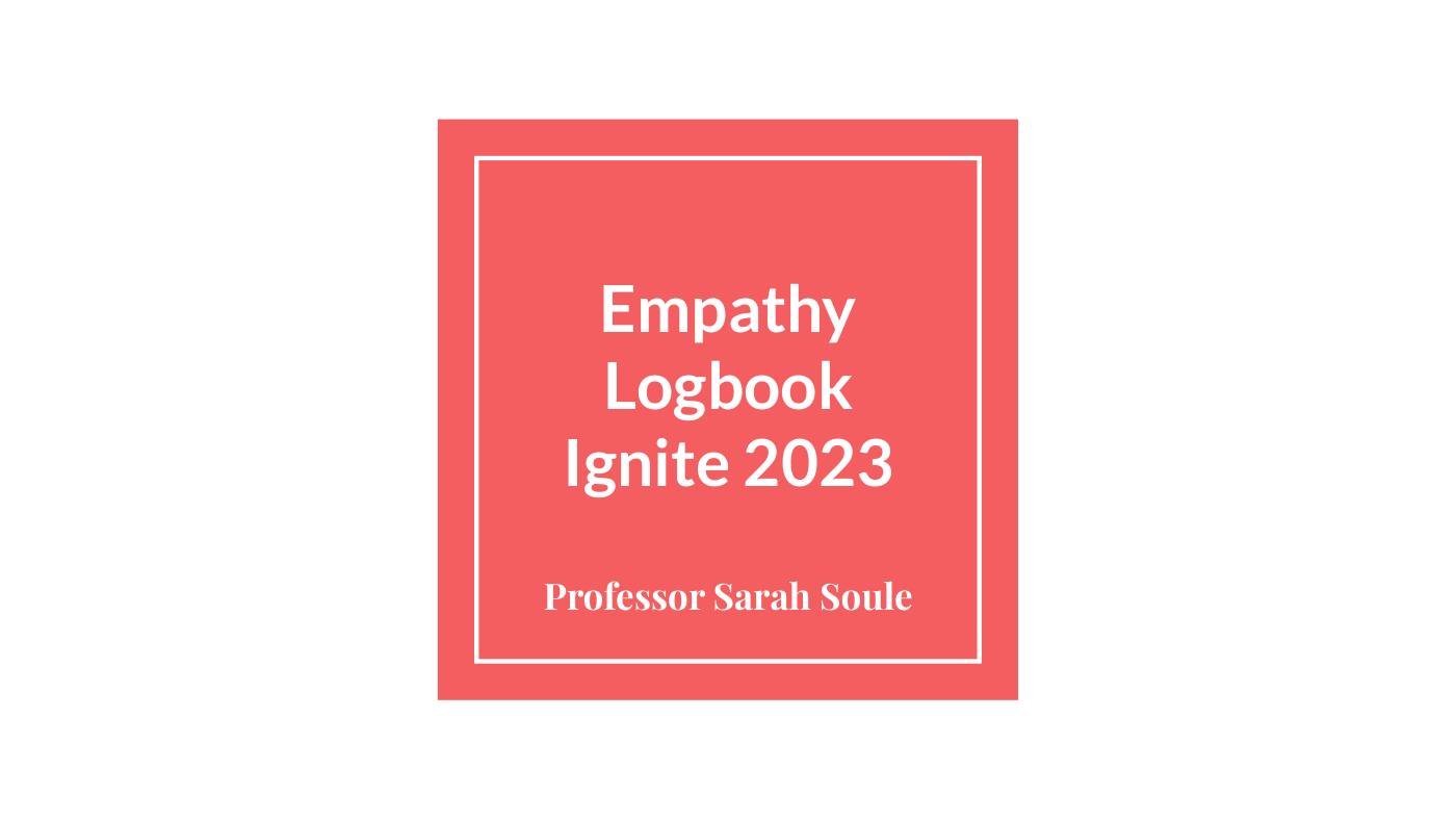 Soule - Empathy Logbook, page 1