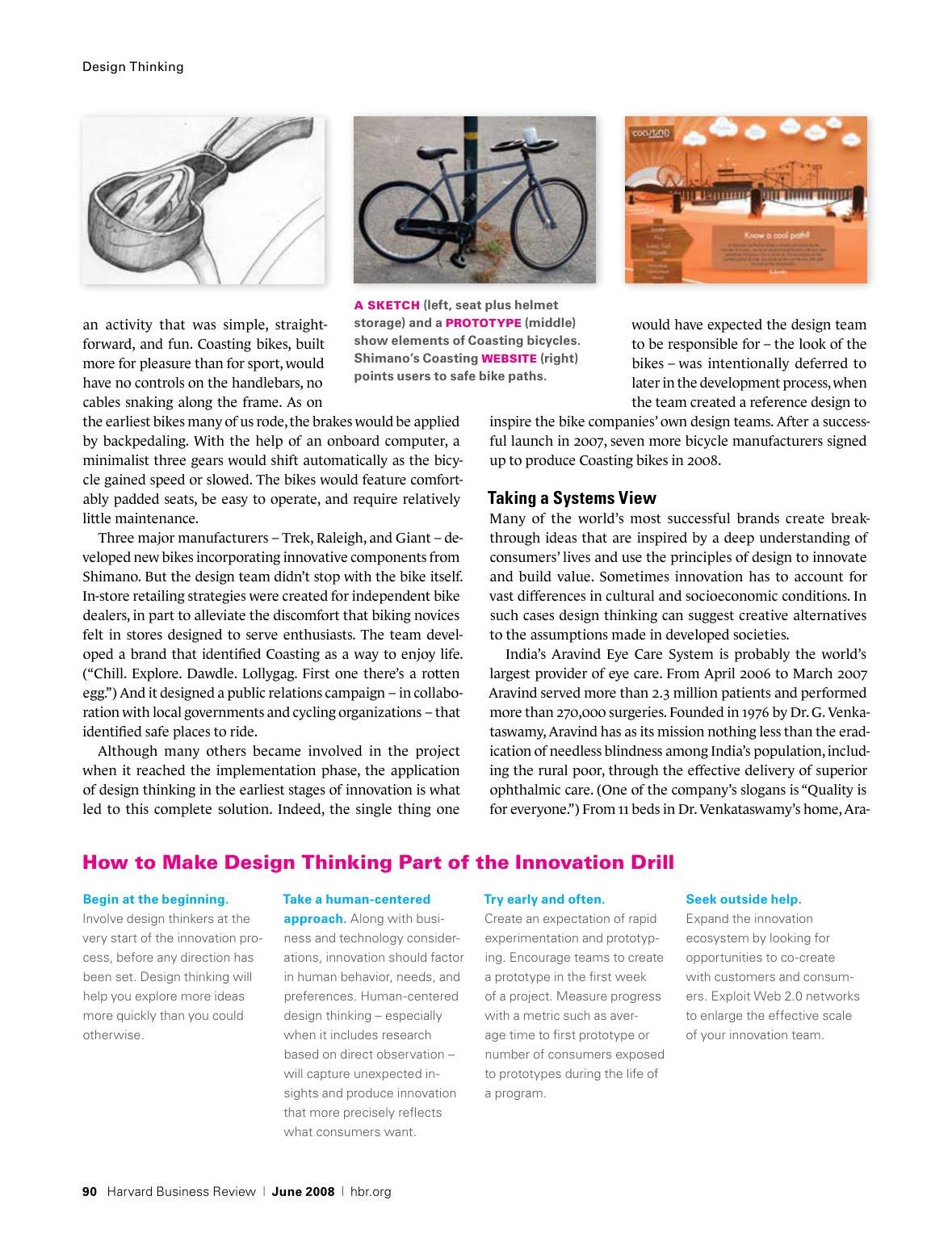Soule - Design Thinking - Tim Brown HBR, page 8
