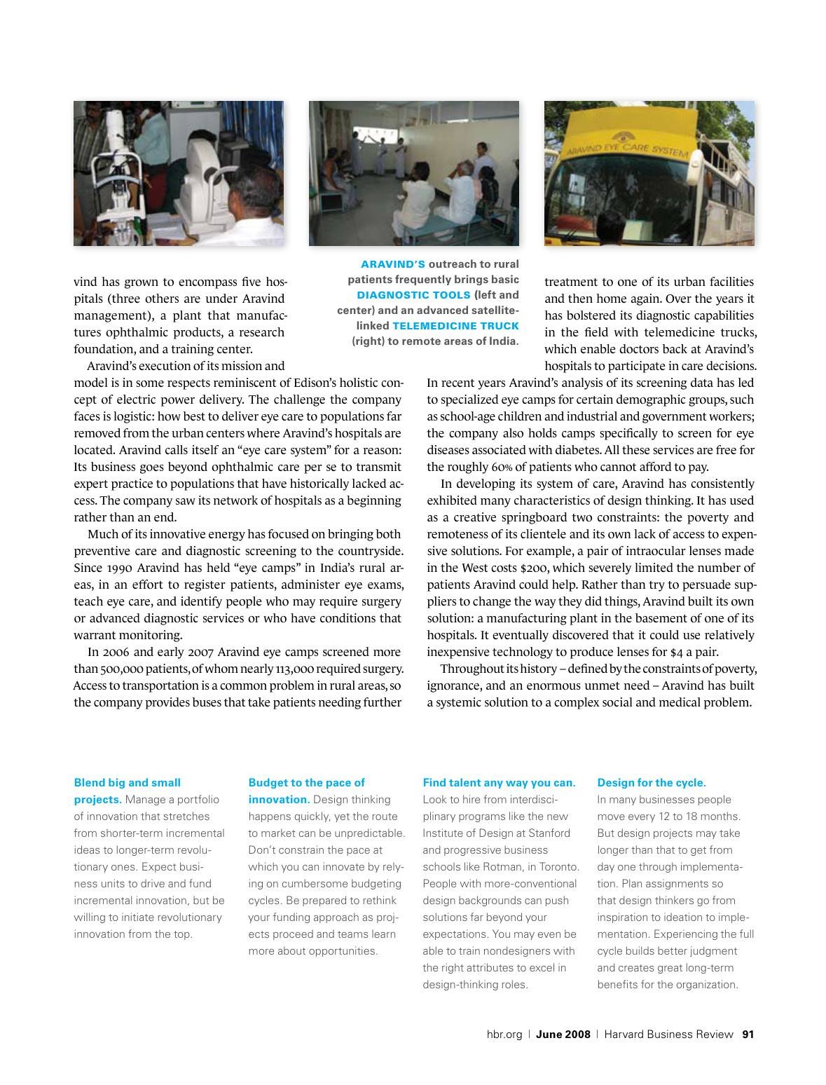 Soule - Design Thinking - Tim Brown HBR, page 9
