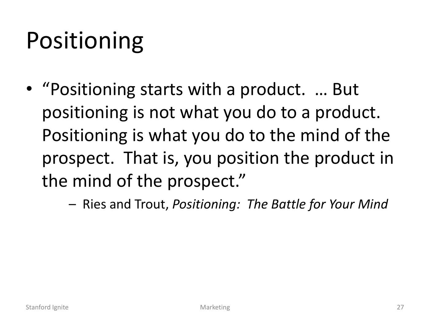 Lattin - Segmentation and Positioning Slides, page 27