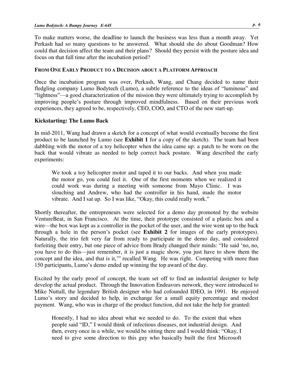 Lattin - Lumo Bodytech A Bumpy Journey, page 6