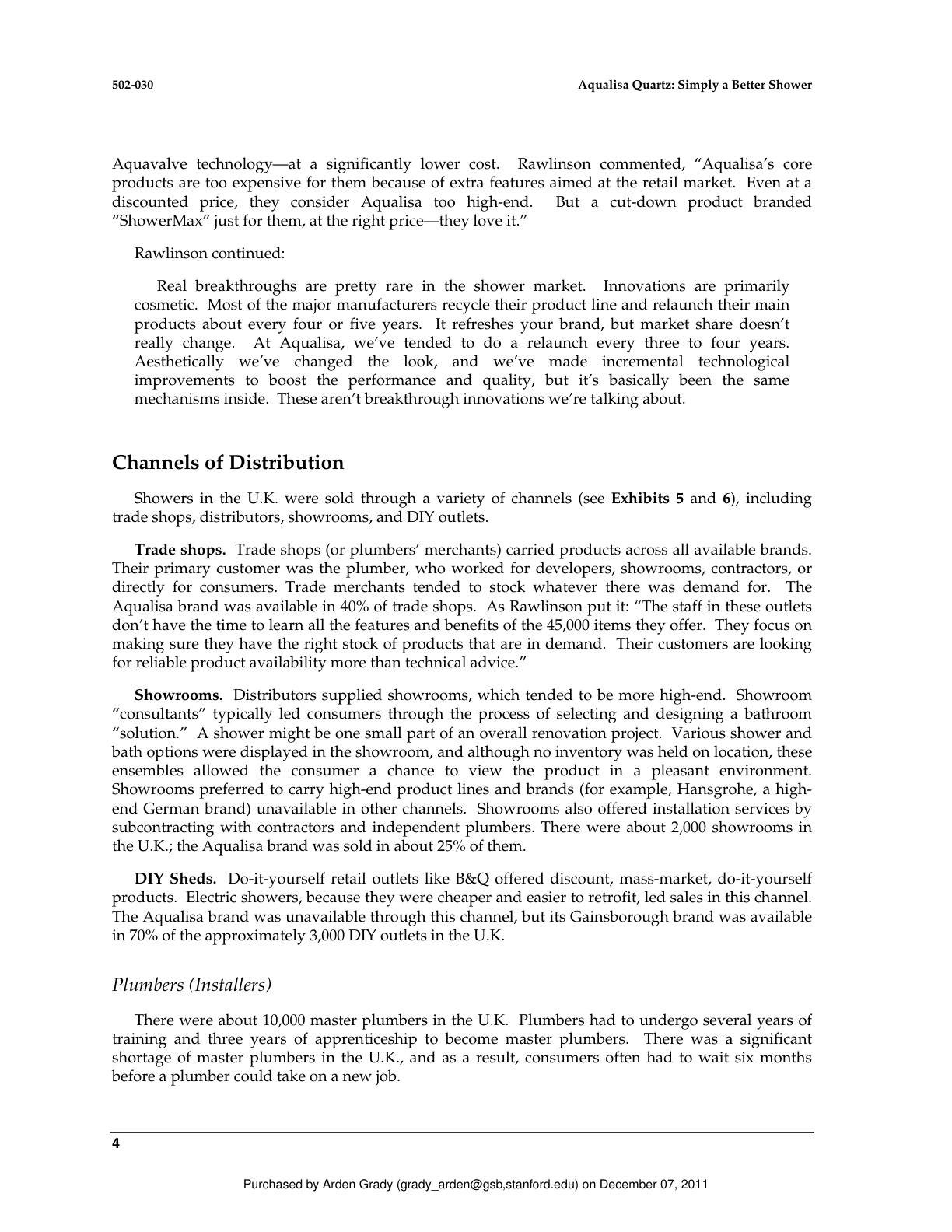 Lattin - Aqualisa Quartz, page 4