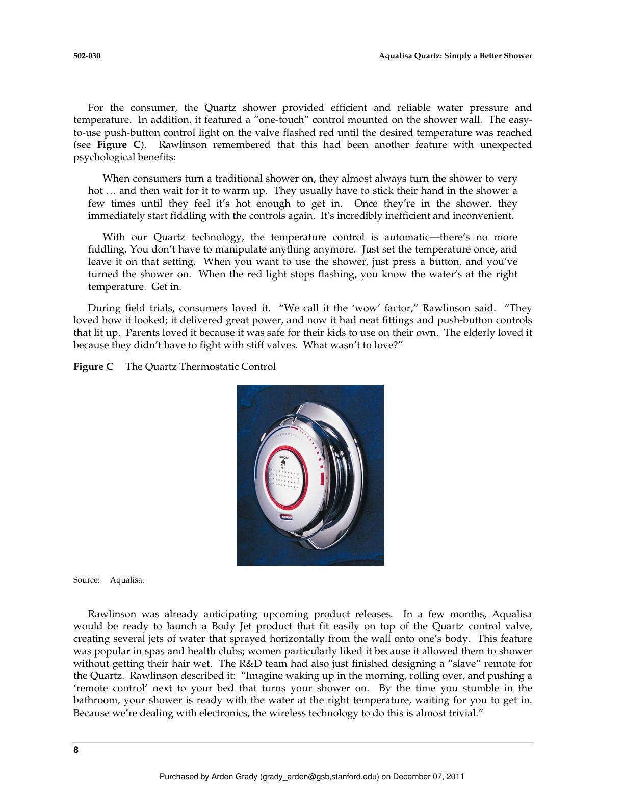 Lattin - Aqualisa Quartz, page 8