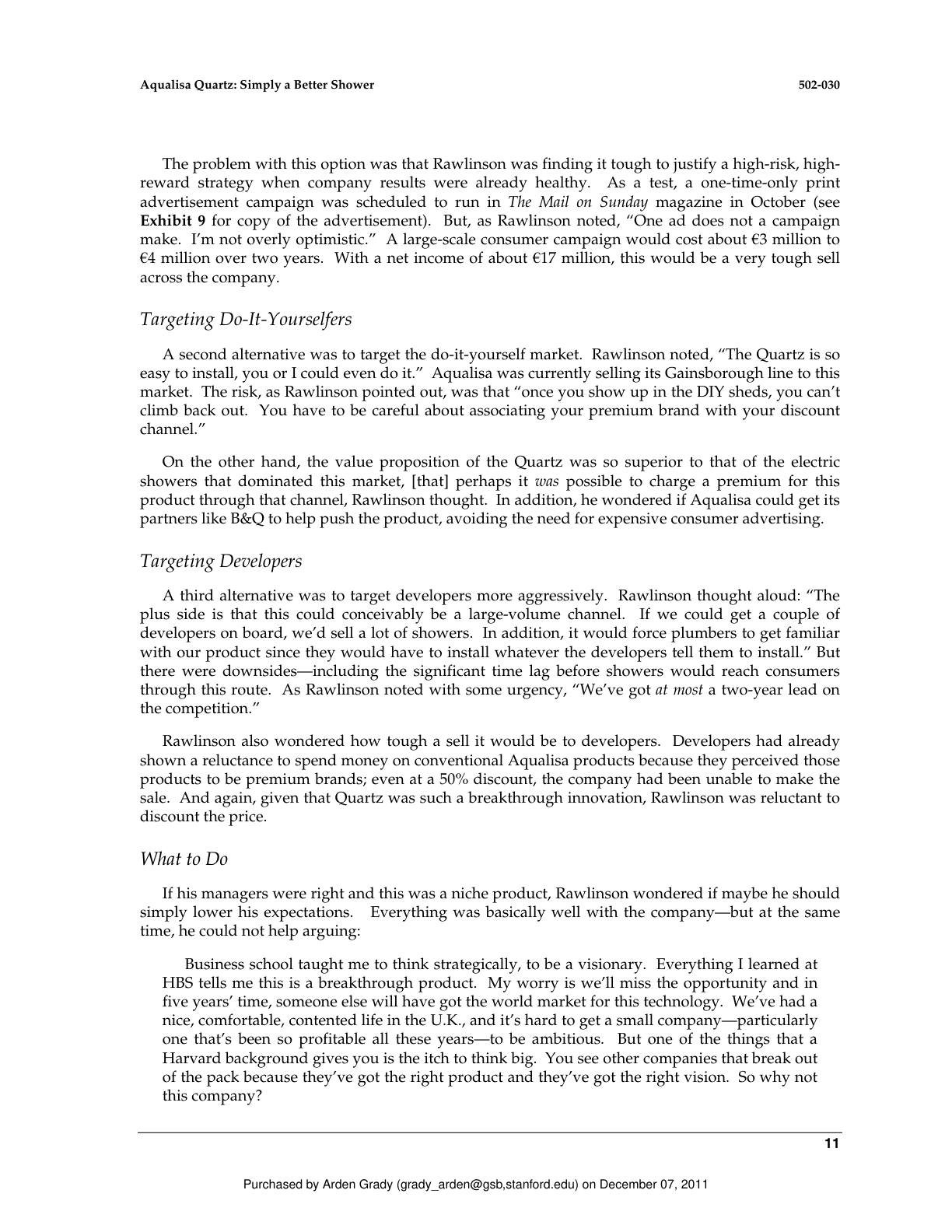 Lattin - Aqualisa Quartz, page 11