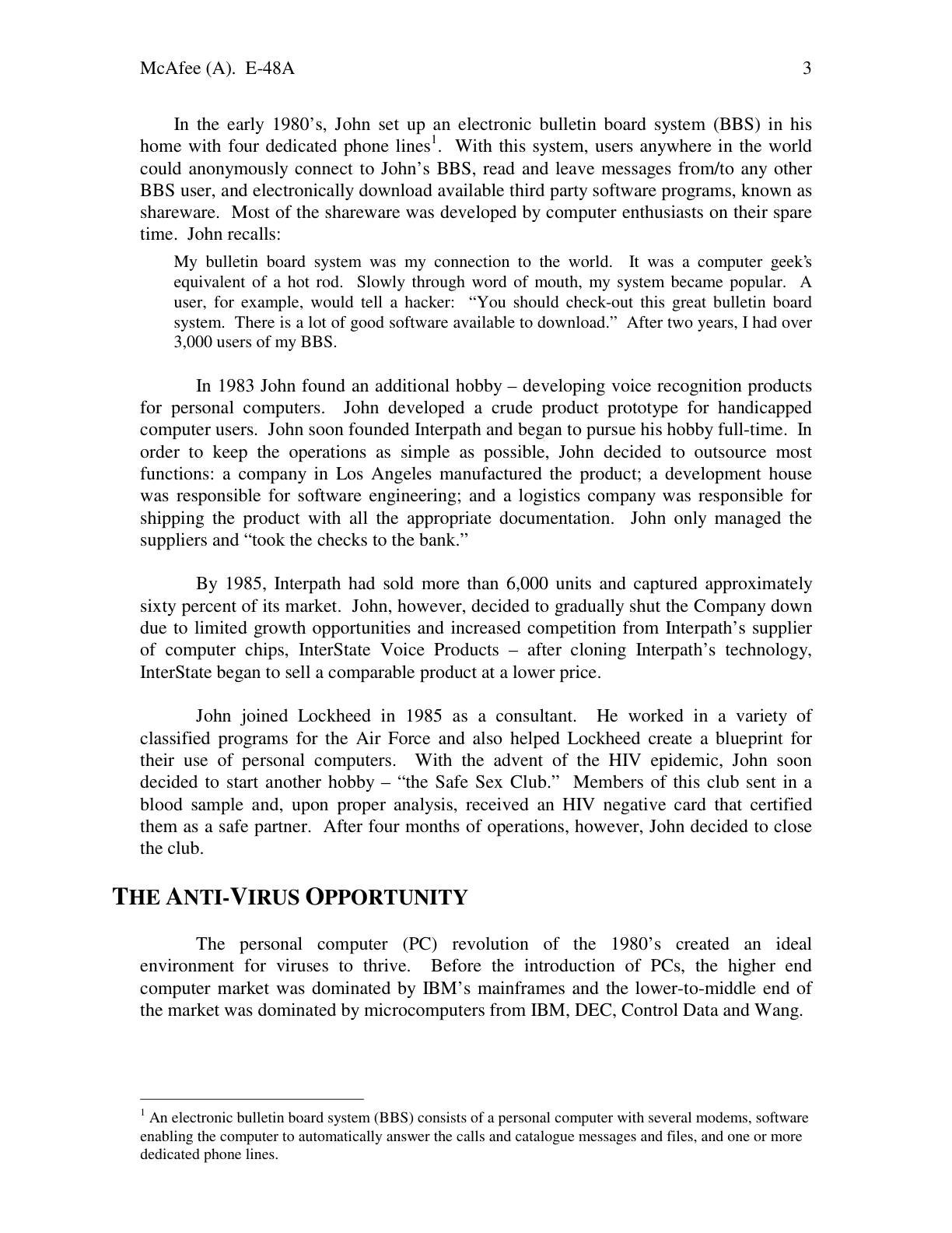 Feinberg - McAfee (A), page 3