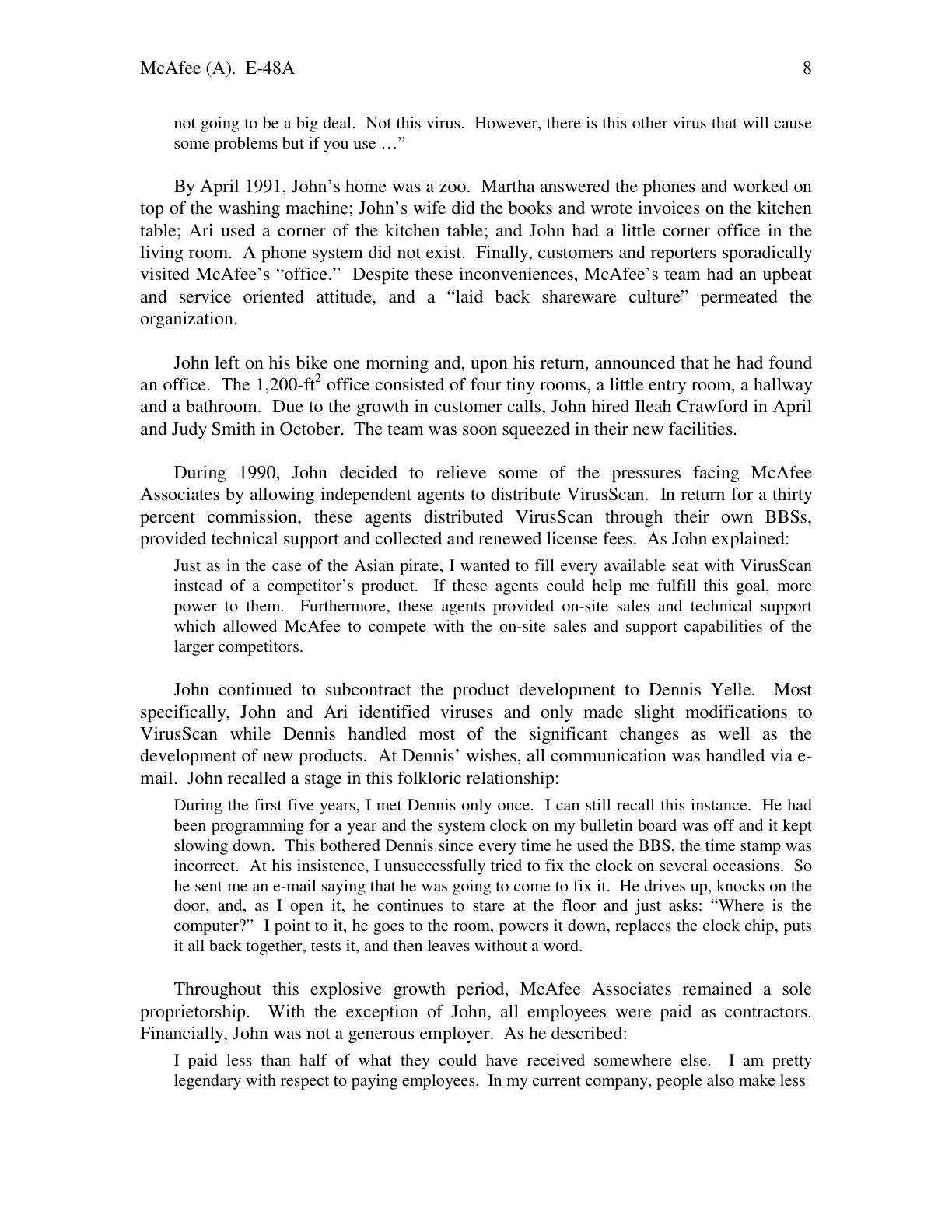 Feinberg - McAfee (A), page 8