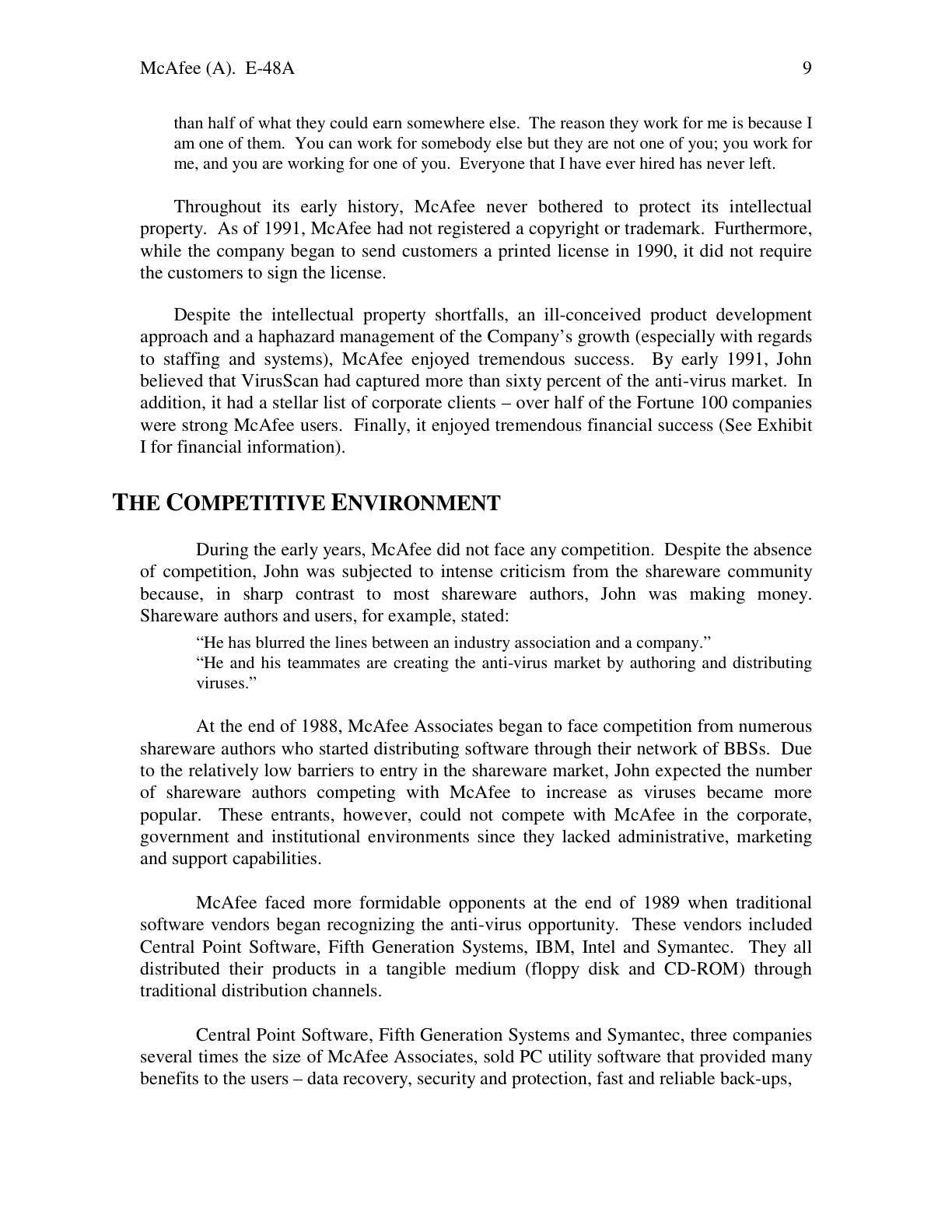 Feinberg - McAfee (A), page 9