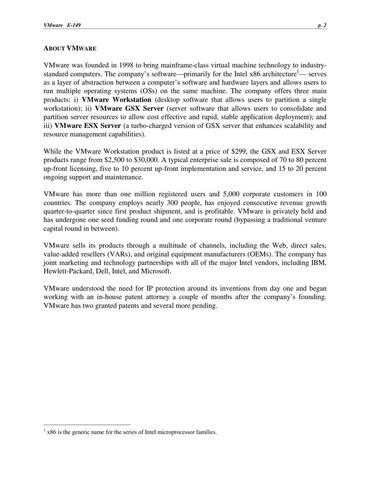 Feinberg - VMware, page 2
