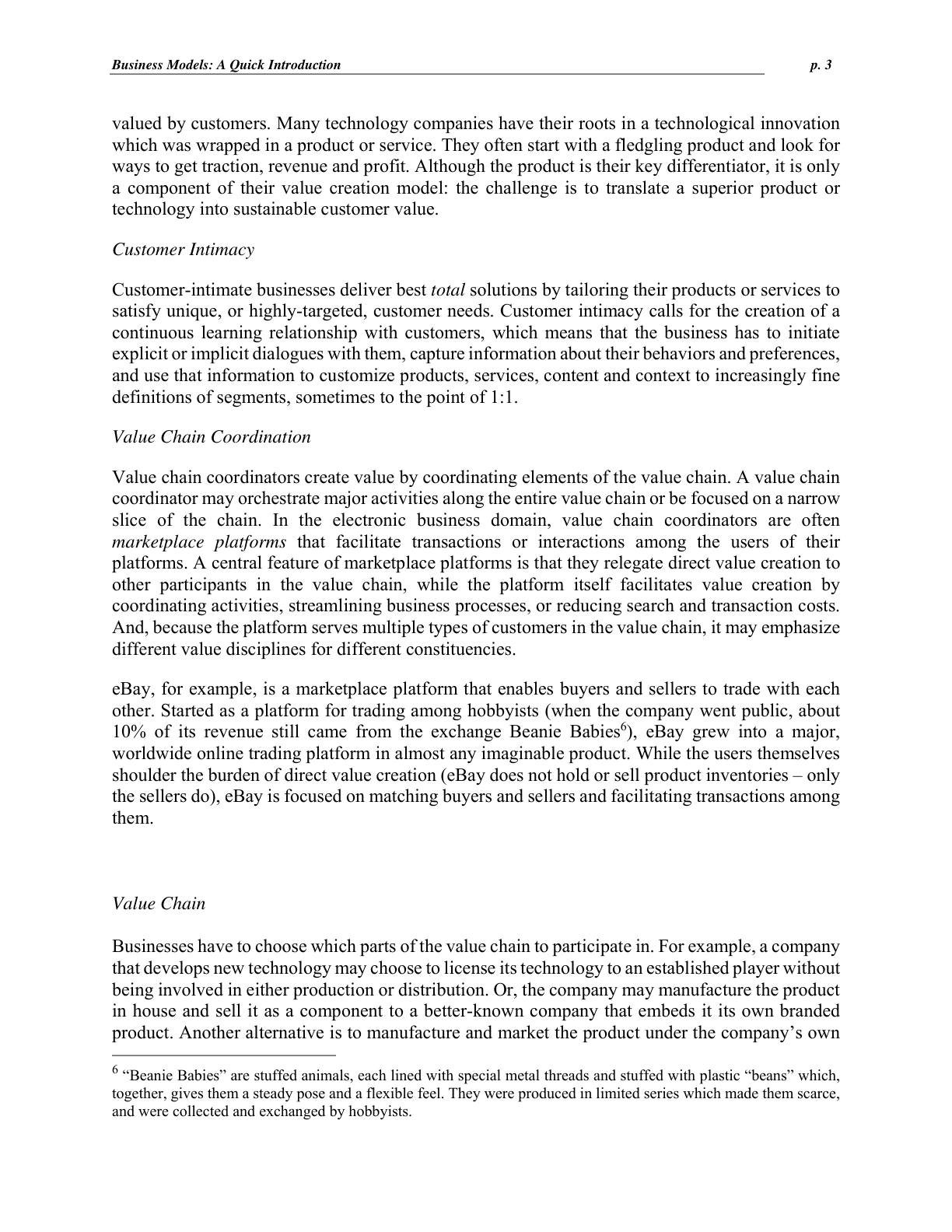 Mendelson - Business Models - A Quick Introduction, page 3