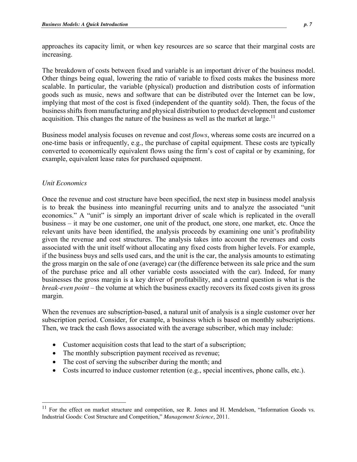 Mendelson - Business Models - A Quick Introduction, page 7