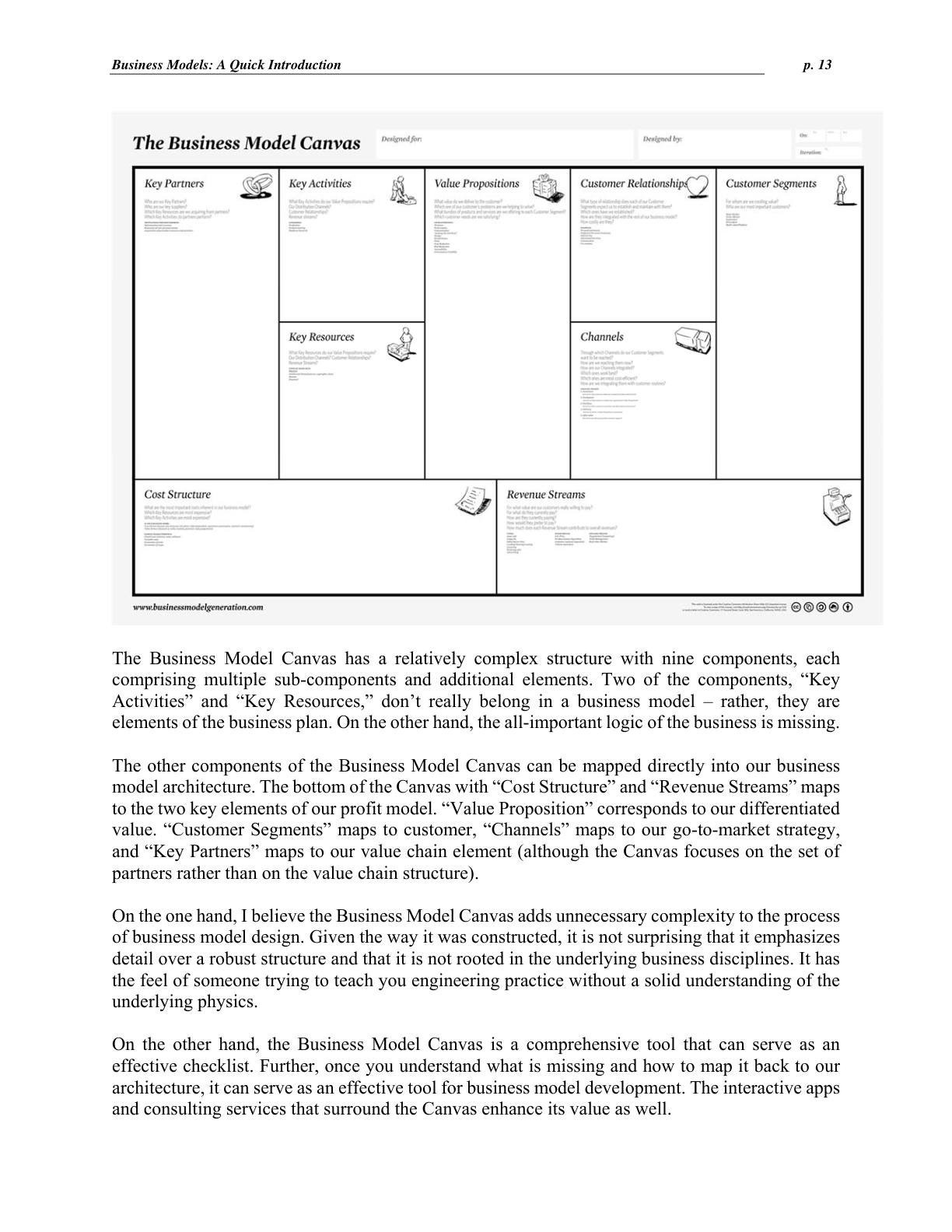 Mendelson - Business Models - A Quick Introduction, page 13