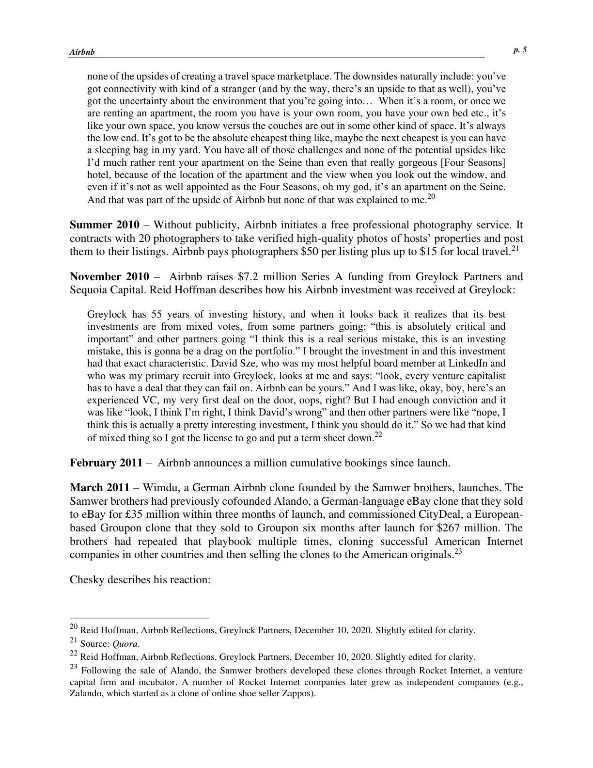 Mendelson - Airbnb - The First Five Years, page 5