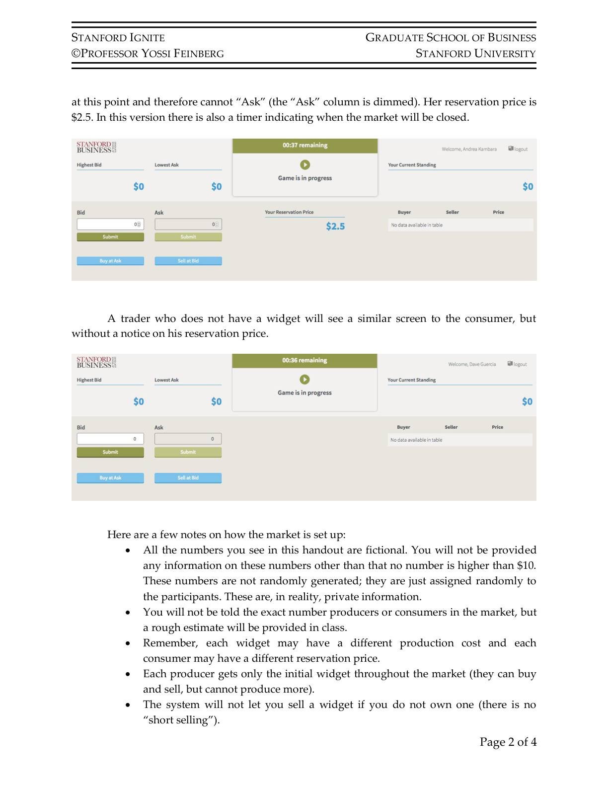 Feinberg - Market Game, page 2