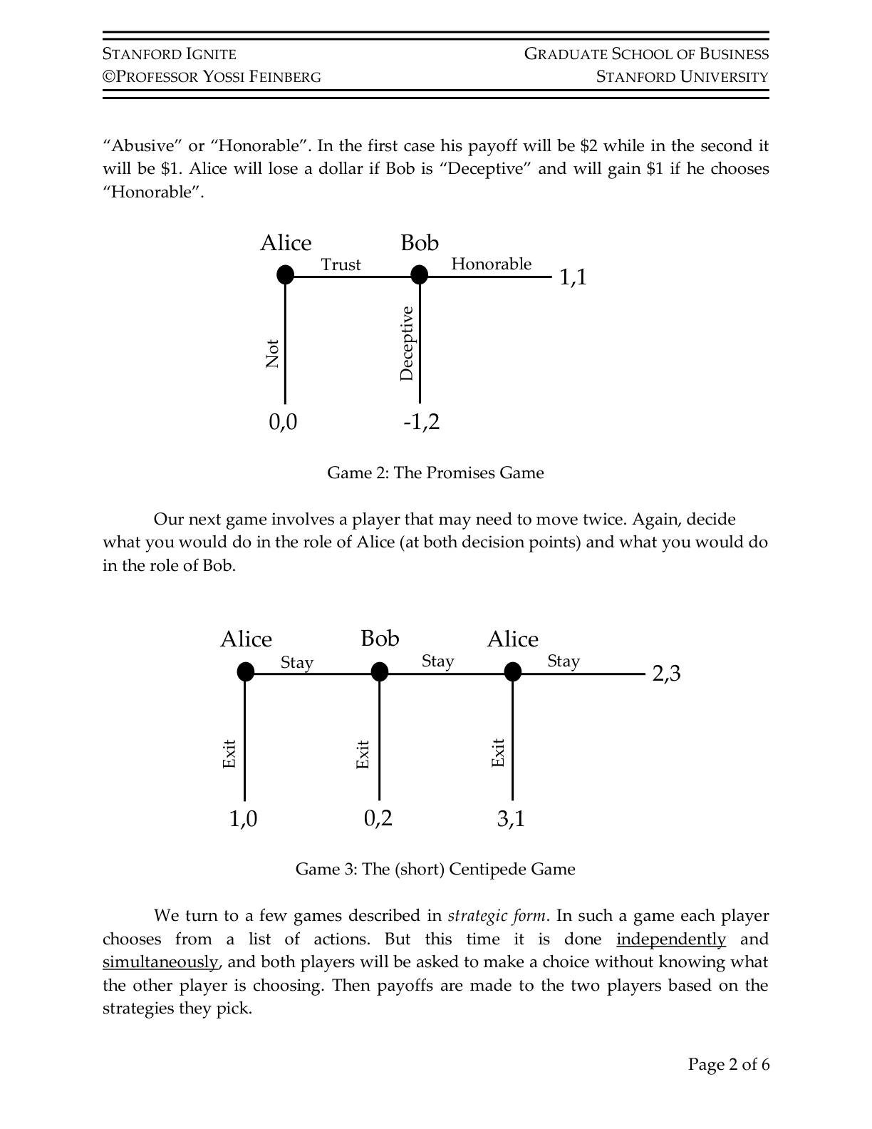 Feinberg - Game Theory, page 2