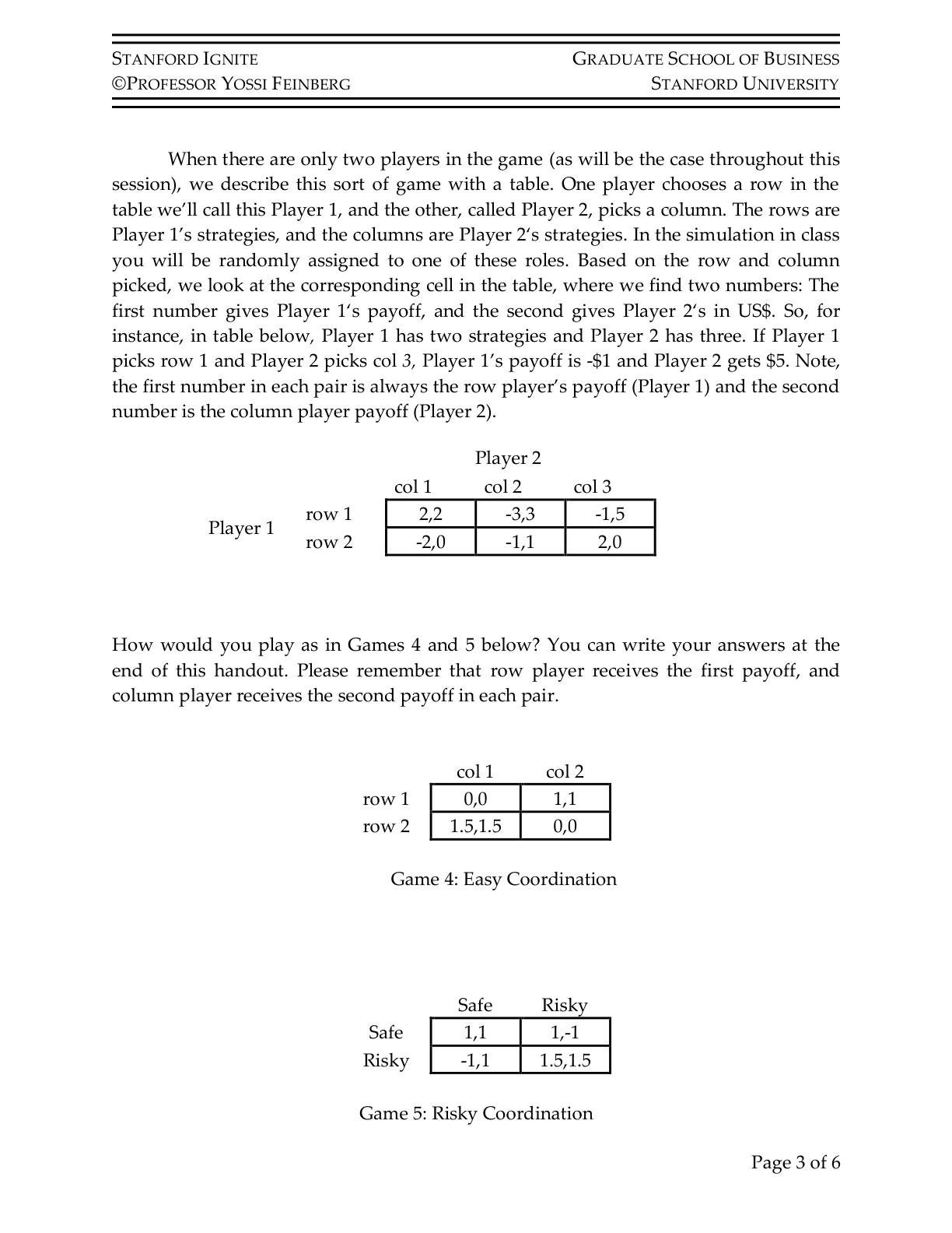 Feinberg - Game Theory, page 3