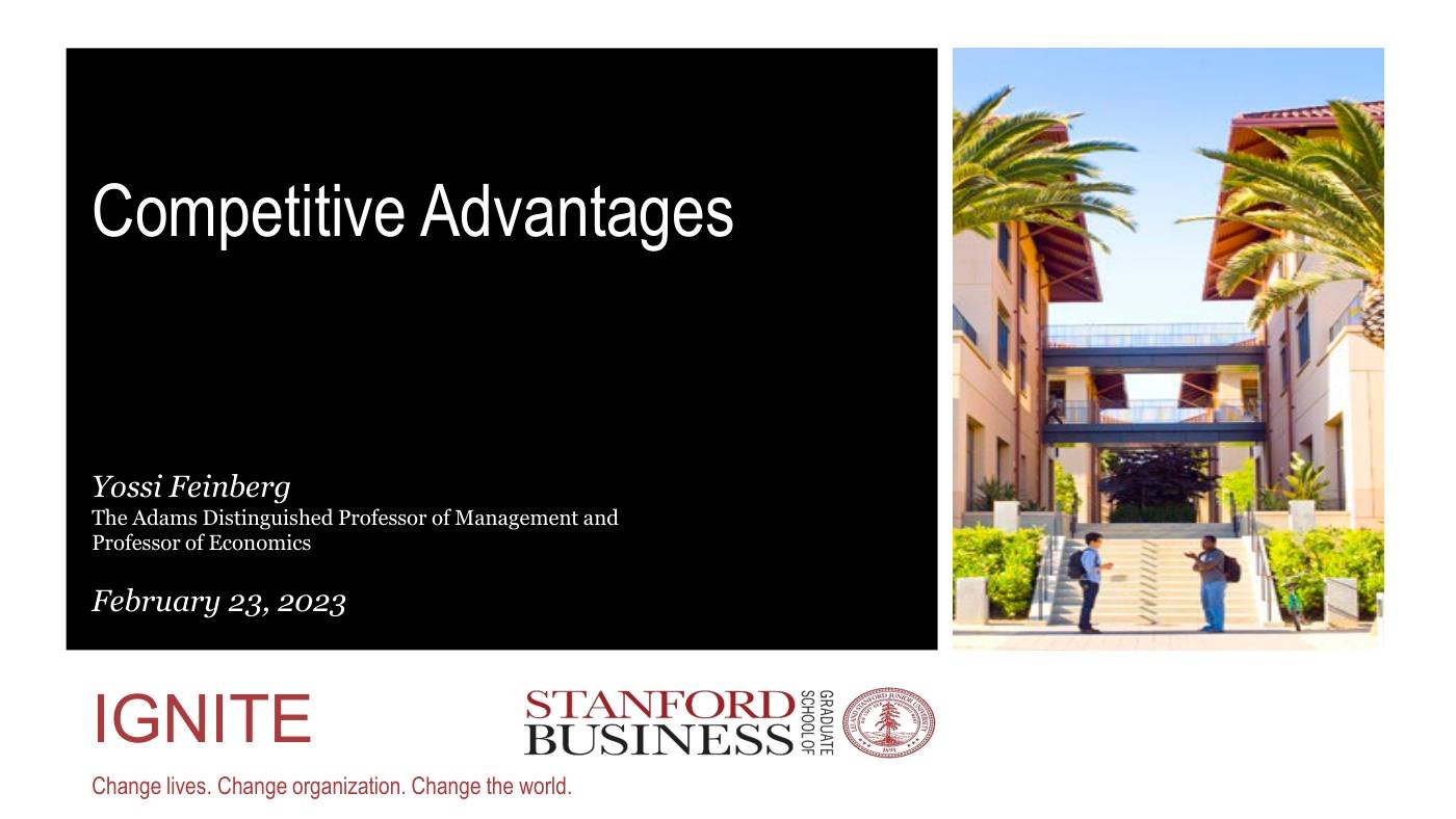 Feinberg - Competitive Strategy Slides, page 1