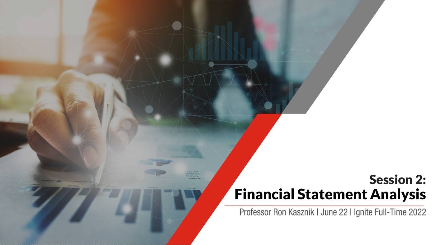 Kasznik - Financial Statement Analysis Slides (Session 2), page 1