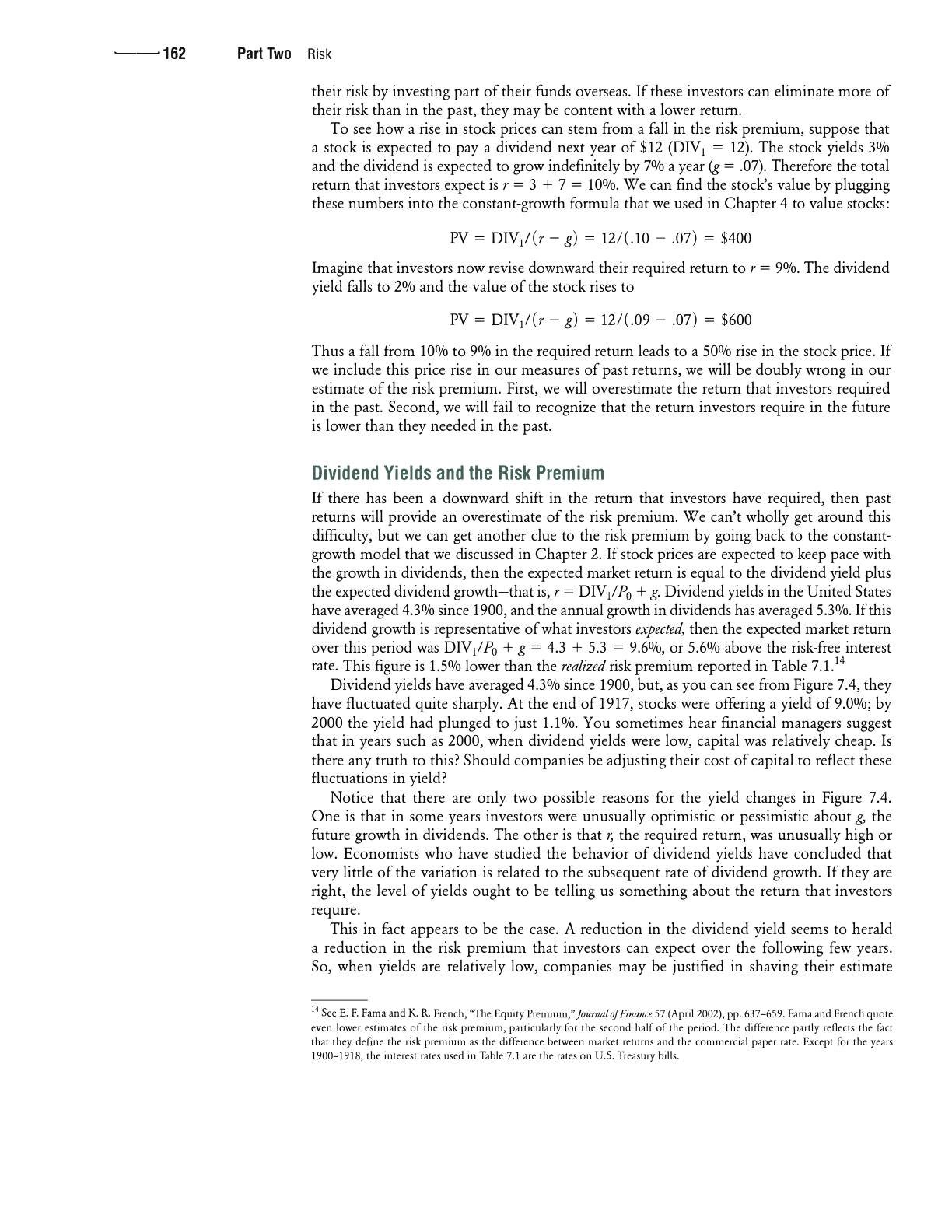Beyer - Chapter 7- Introduction to Risk and Return, page 7