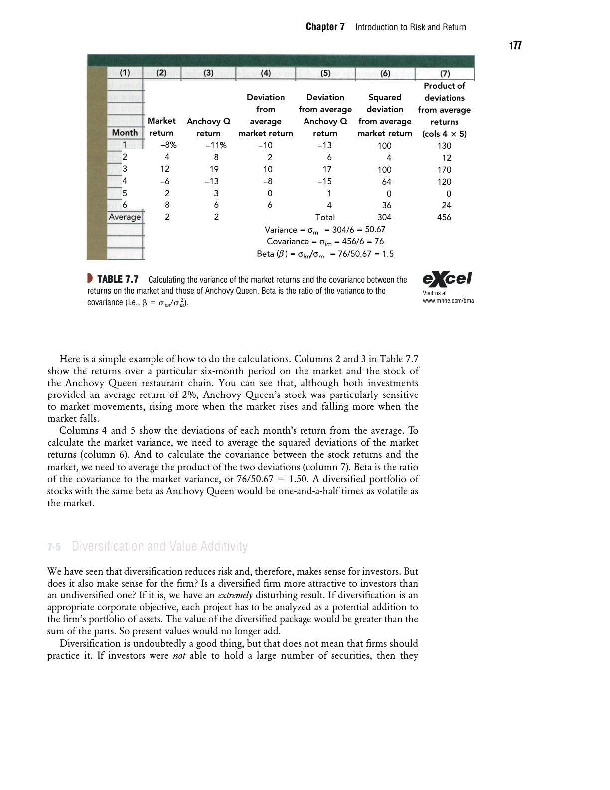 Beyer - Chapter 7- Introduction to Risk and Return, page 22