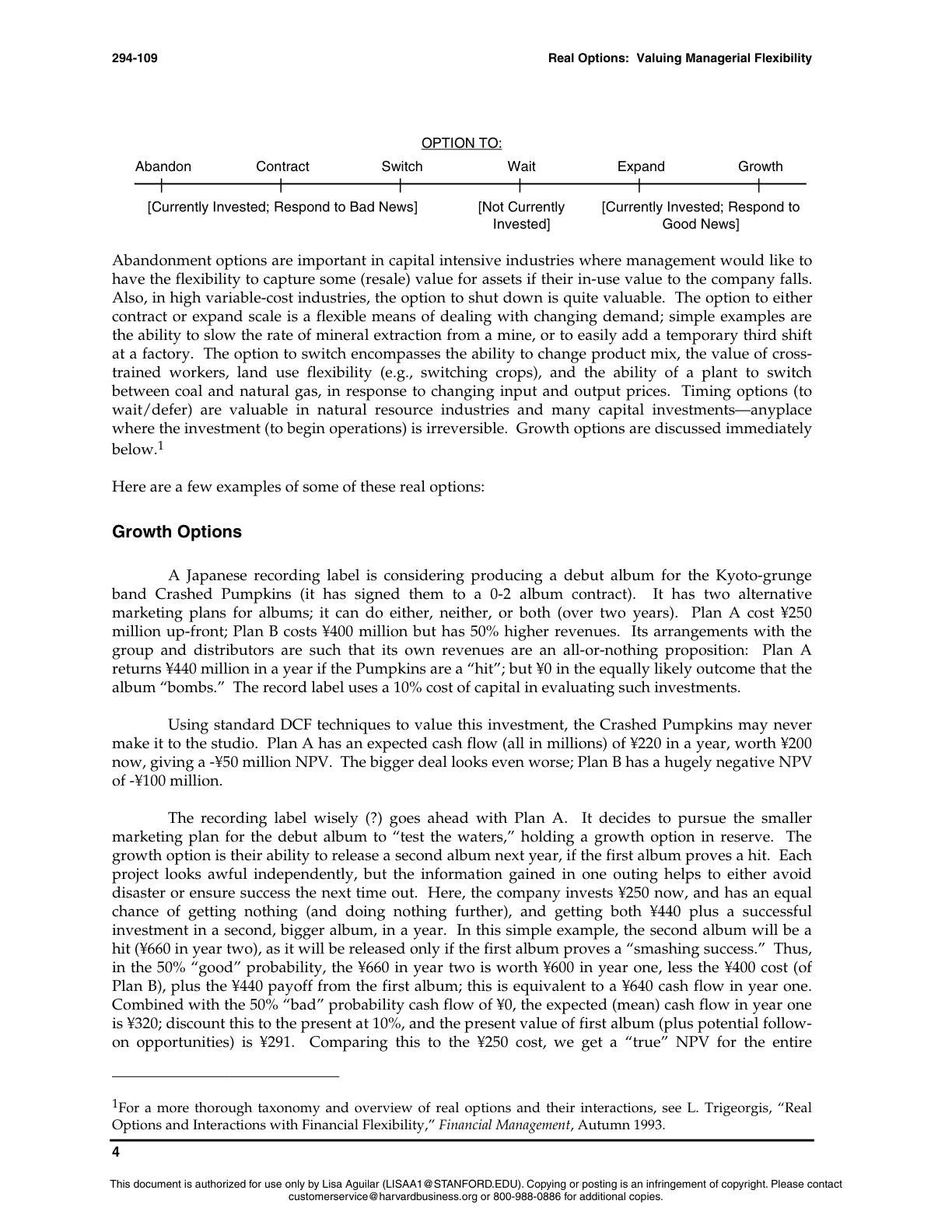 Beyer - Real Options, page 4