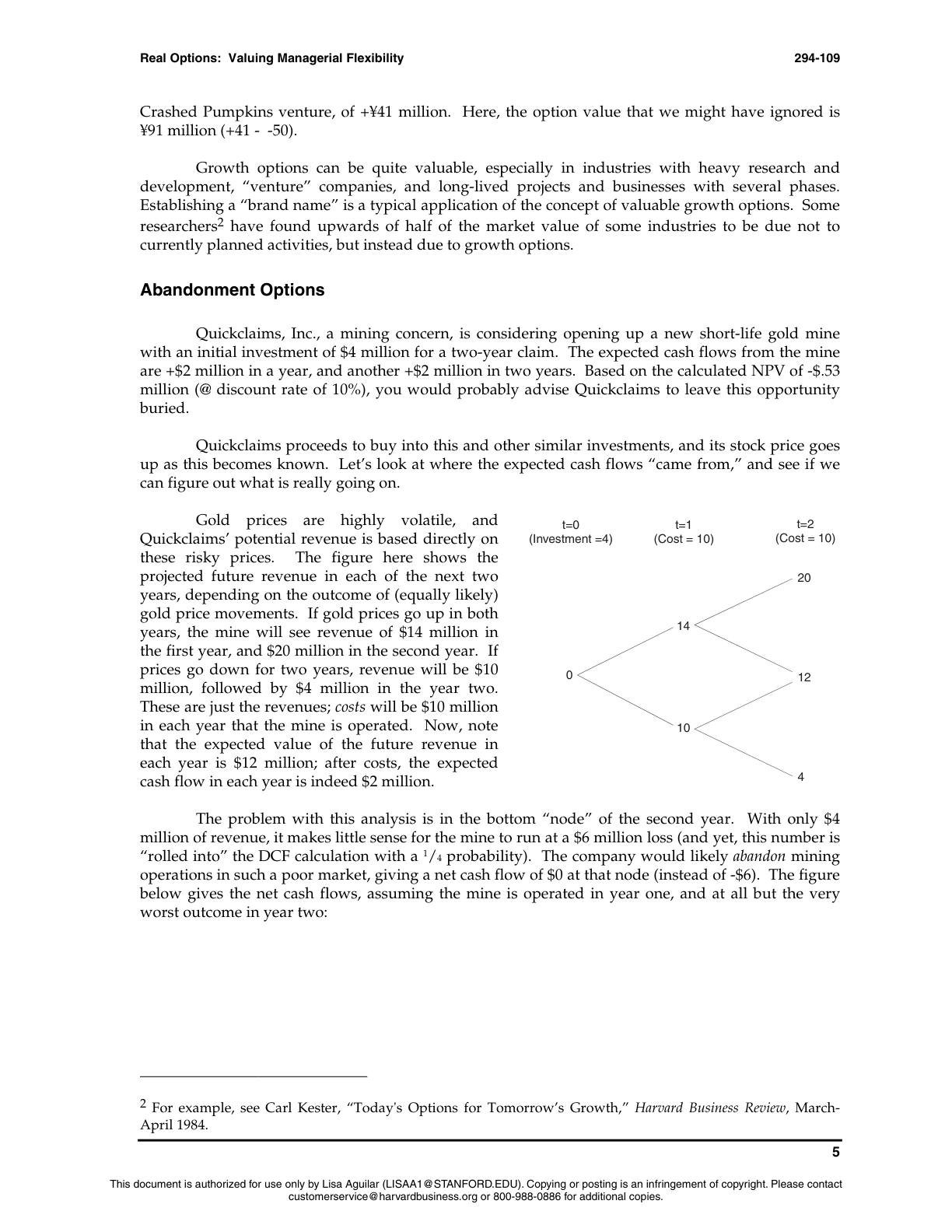 Beyer - Real Options, page 5