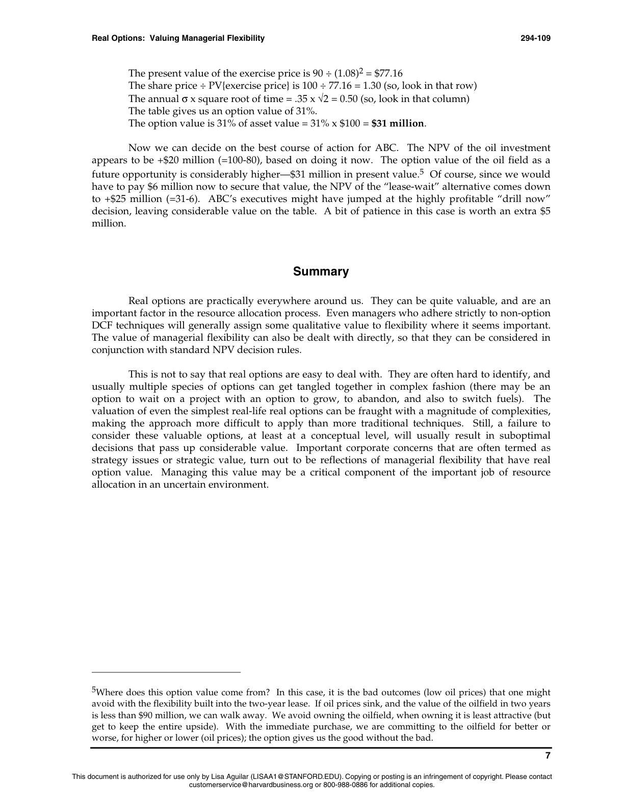 Beyer - Real Options, page 7