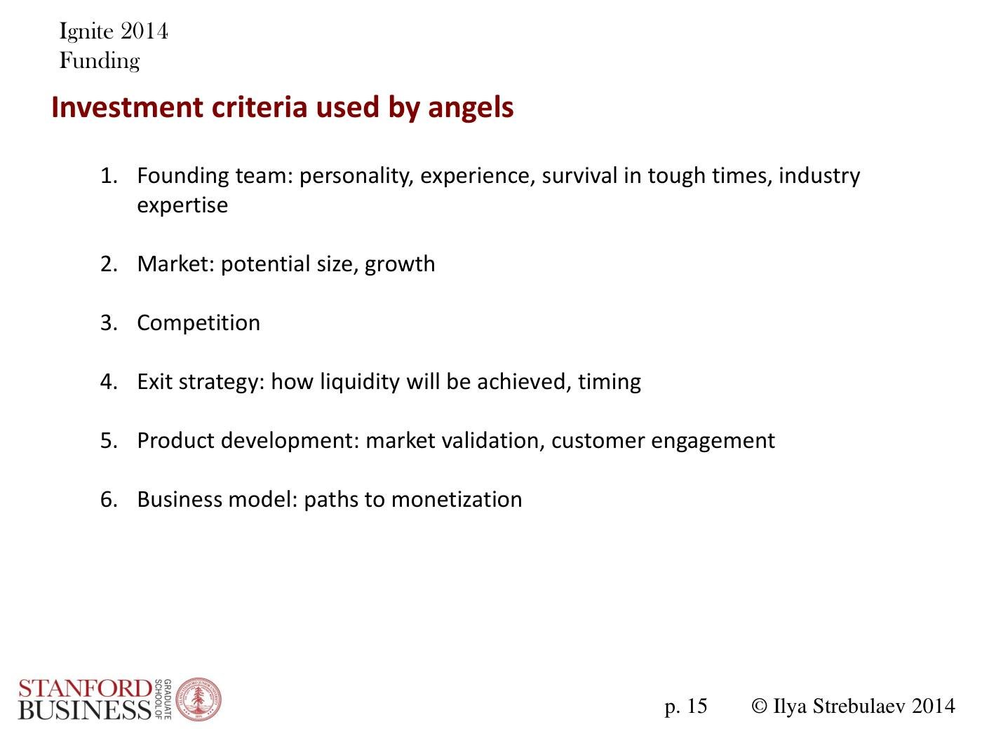 Strebulaev - Angel and VC Funding Basics and Tricks, page 15