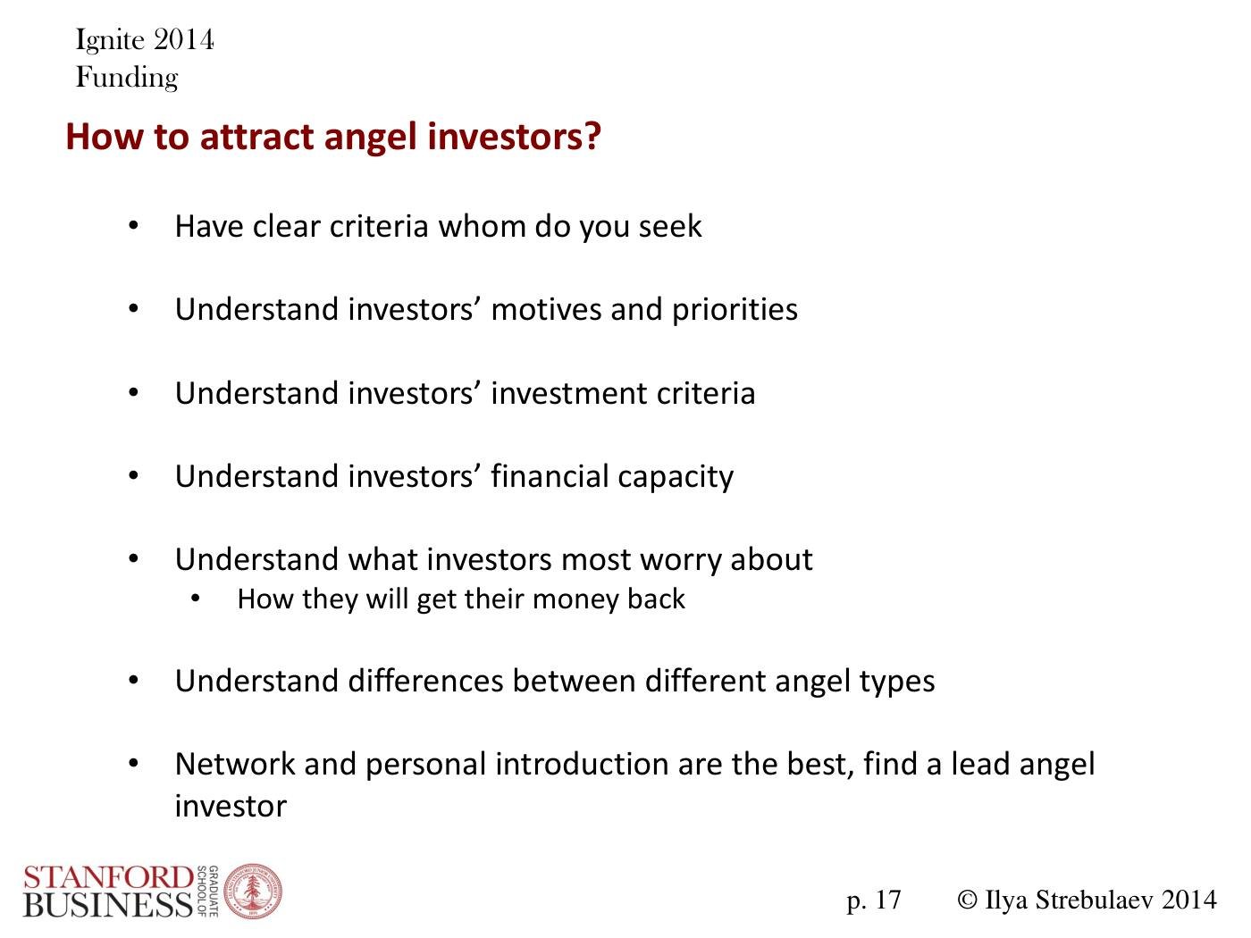 Strebulaev - Angel and VC Funding Basics and Tricks, page 17