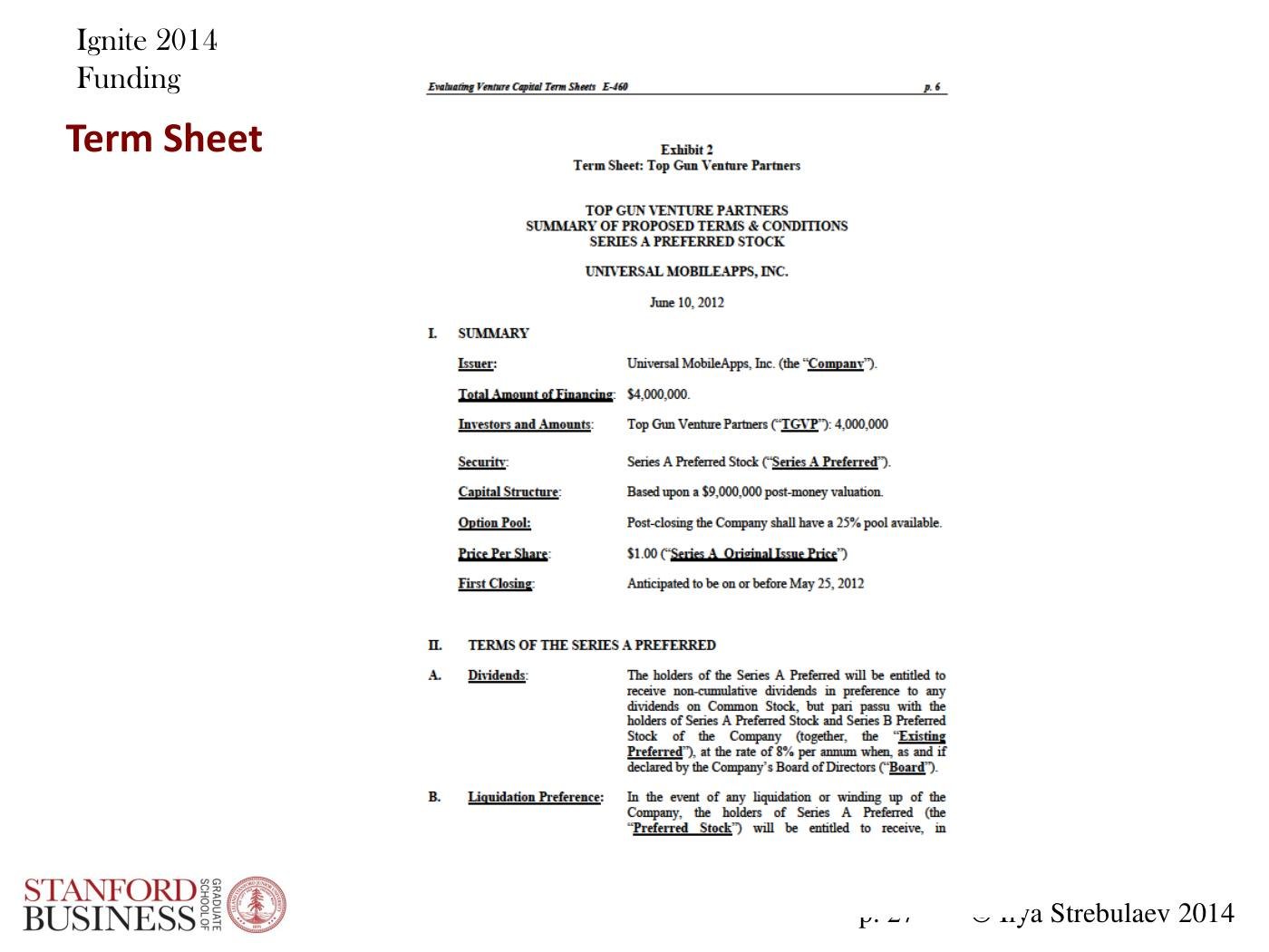 Strebulaev - Angel and VC Funding Basics and Tricks, page 27
