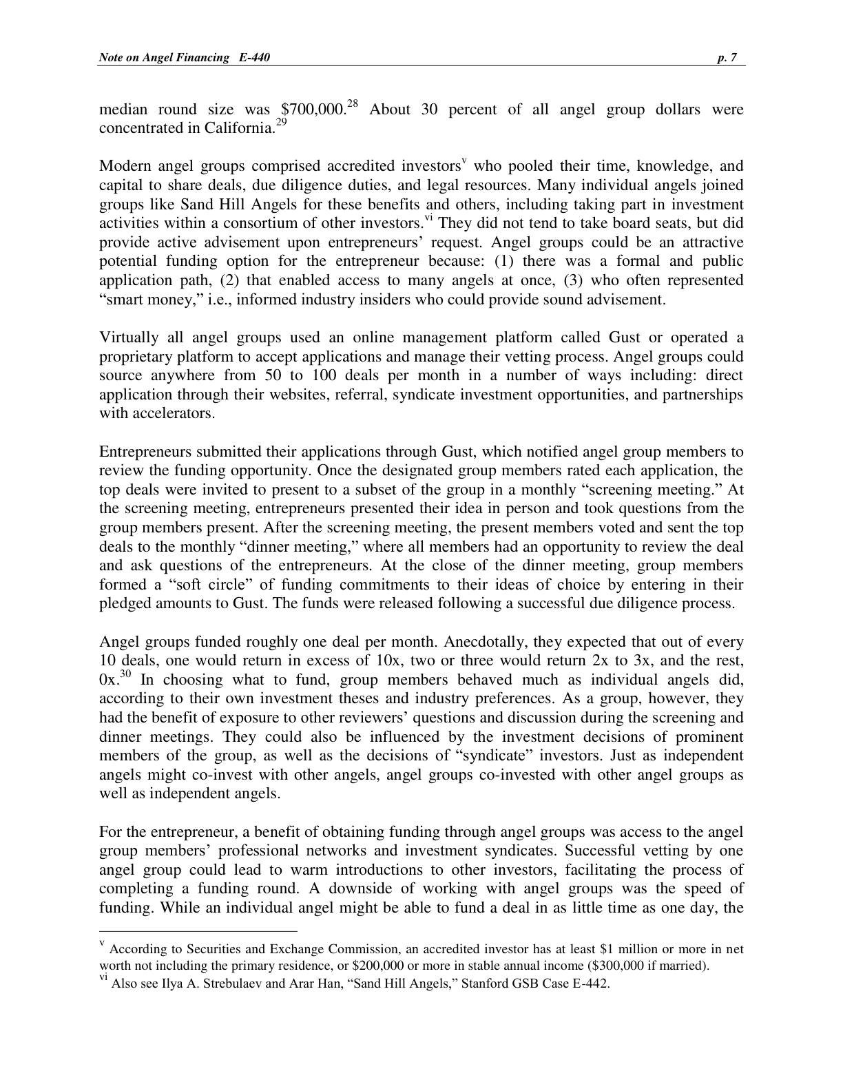 Strebulaev - Note on Angel Financing, page 7
