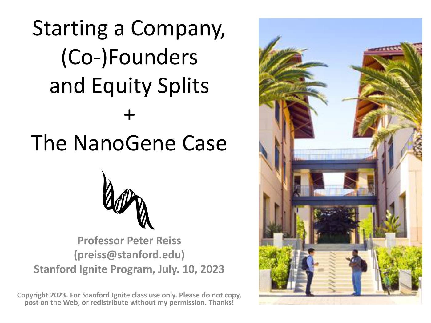 Reiss - Founder & Equity Slides, page 1