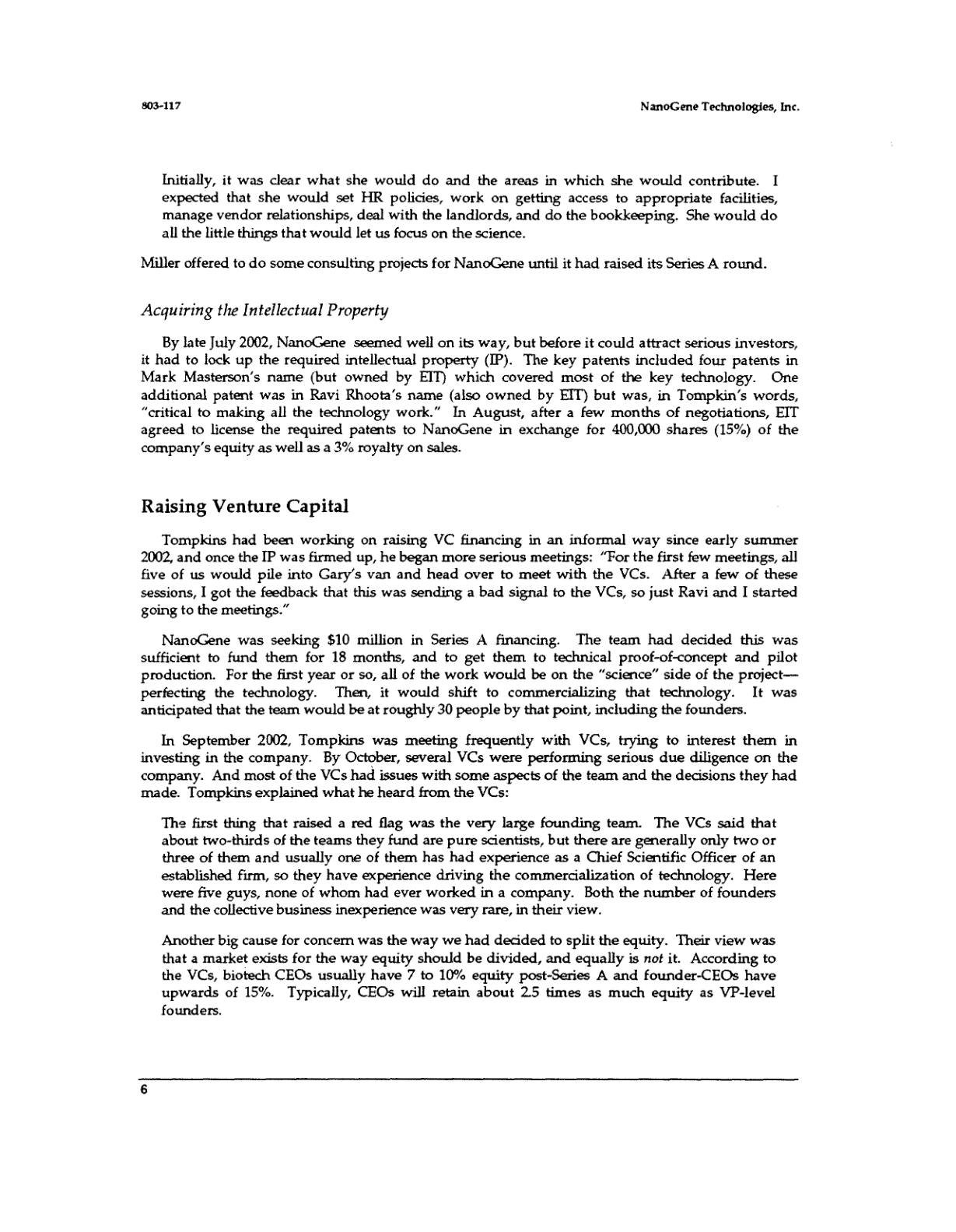 Reiss - NanoGene Technologies, page 6