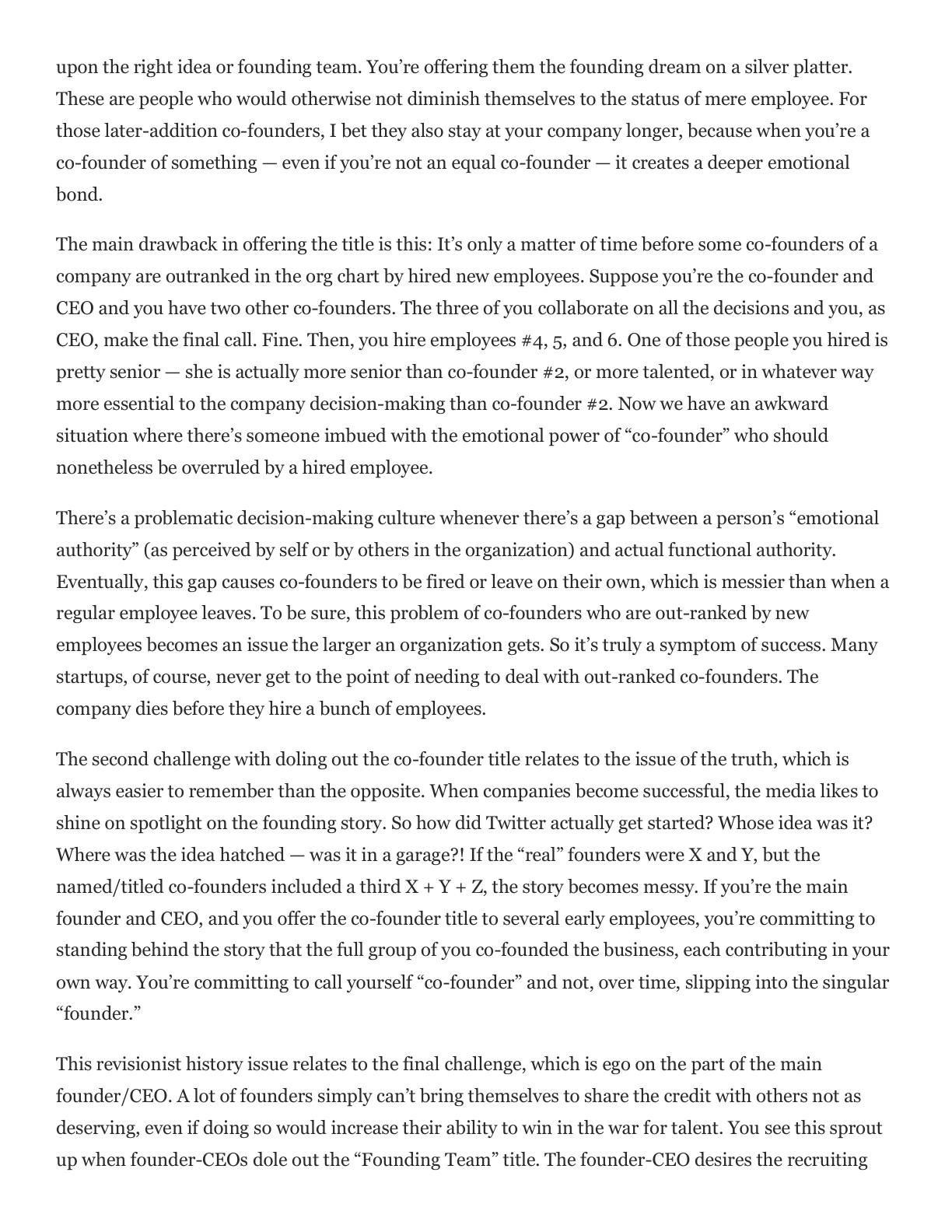 Reiss - Who Should Get the Title Co-Founder at Your Startup, page 2