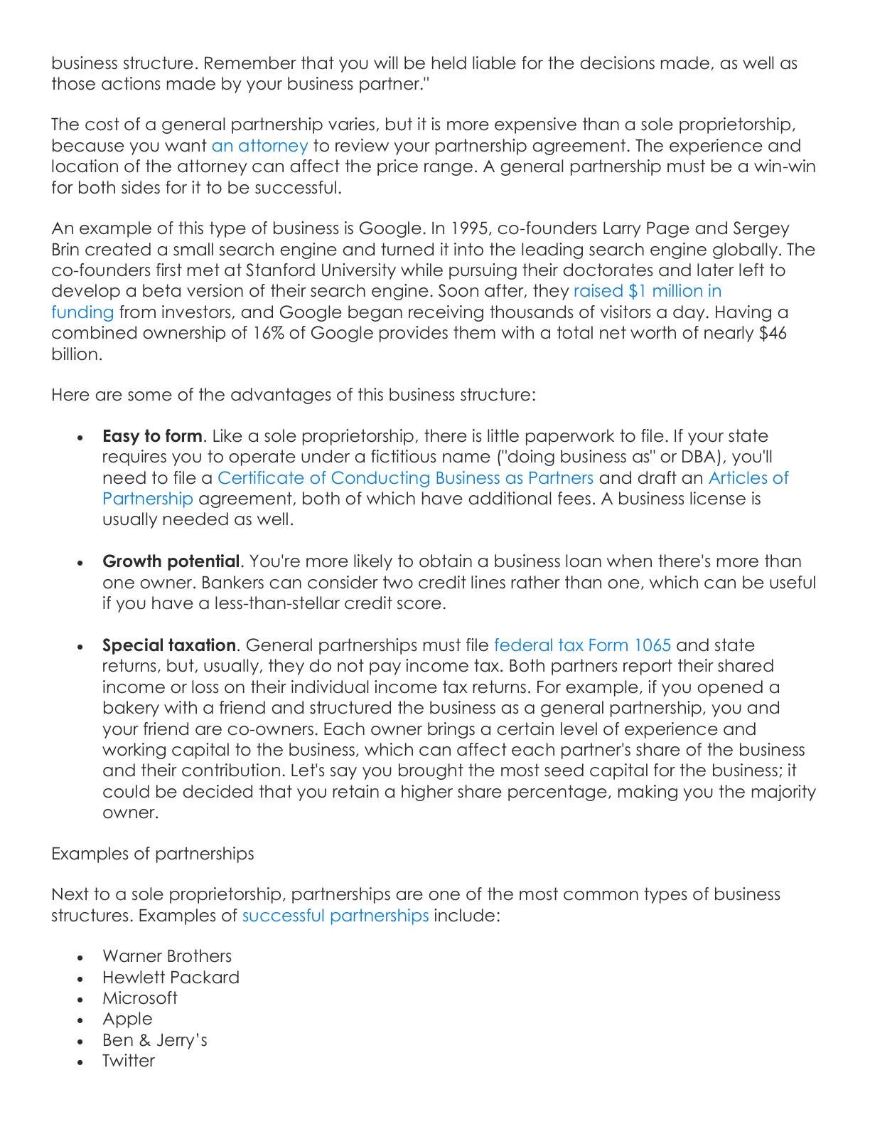 Reiss - How to Choose the Best Legal Structure for Your Business, page 3